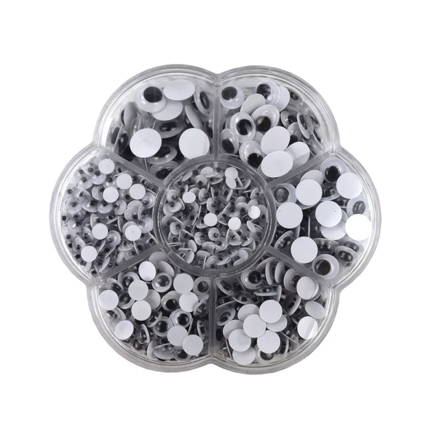 Bulk 500 Pc. 8mm Black Googly Eyes