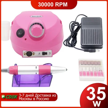 

LKE Electric Nail Drill Machine Manicure 30000 RPM Nail Drill Bits Set Pedicure Sanding Equipment Miling Cutter File Hand Tools