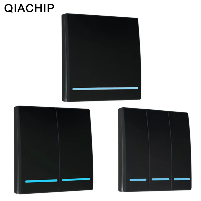 

QIACHIP 433Mhz Wireless RF Remote Control Switch AC 110V 220V Lamp Light LED Wireless Switches Corridor Room Wall Panel Switch