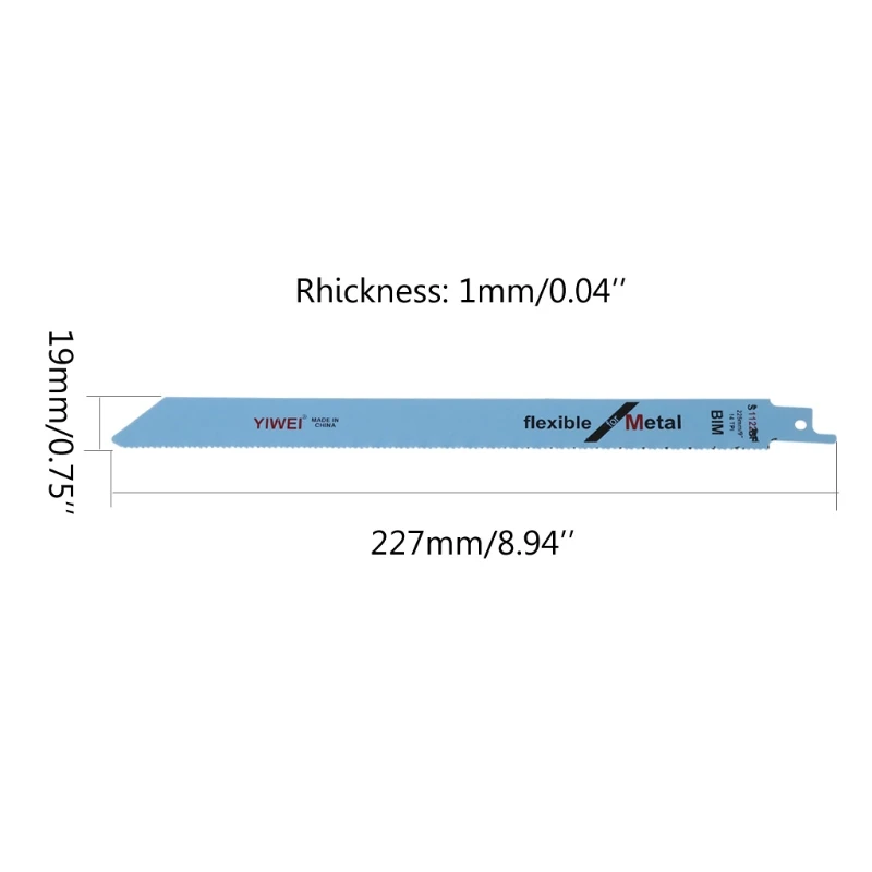 5 Pcs S1122BF Reciprocating Sabre Saw Blades 227mm 9\