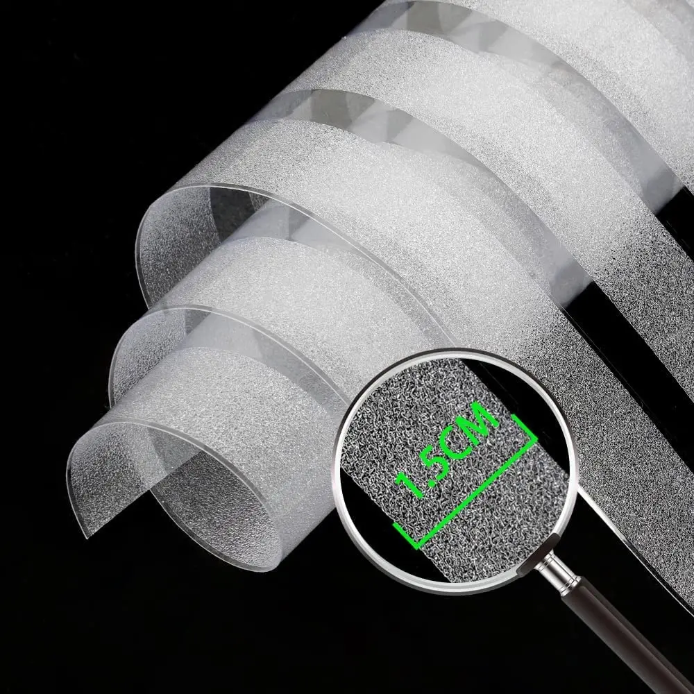 YaJing Window Film Privacy Frosted Window Sticker Self Adhesive No Glue Film Vinyl Static Cling Door Glass for Home Office