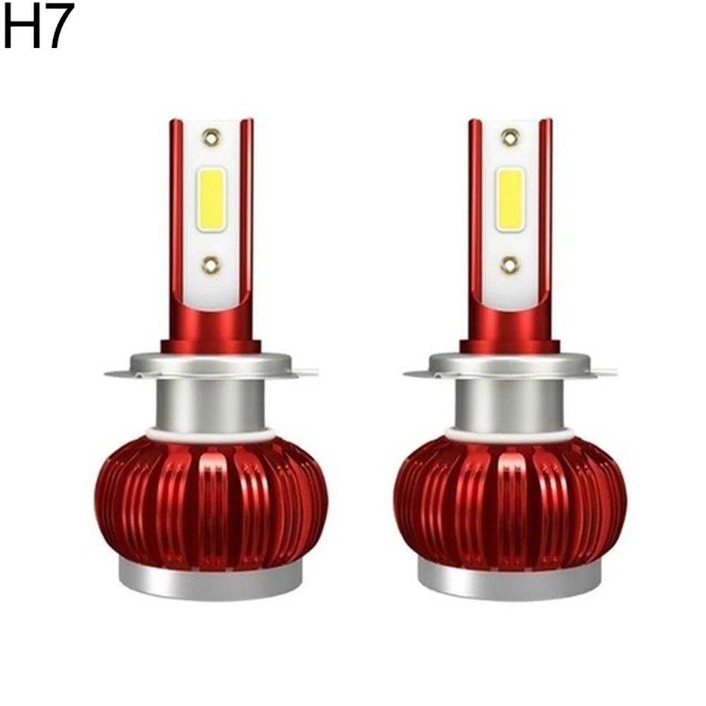 2 шт. H1 H8 H9 H11 H7 HB3 9006 HB4 автомобильные COB 6000K супер яркие лампы, светодиодный налобный фонарь, внешние аксессуары