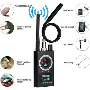 

K18 Multi-function Anti Detector Camera GSM Audio Bug Finder GPS Signal Lens RF Tracker Detect Wireless Products 1MHz-6.5GHz