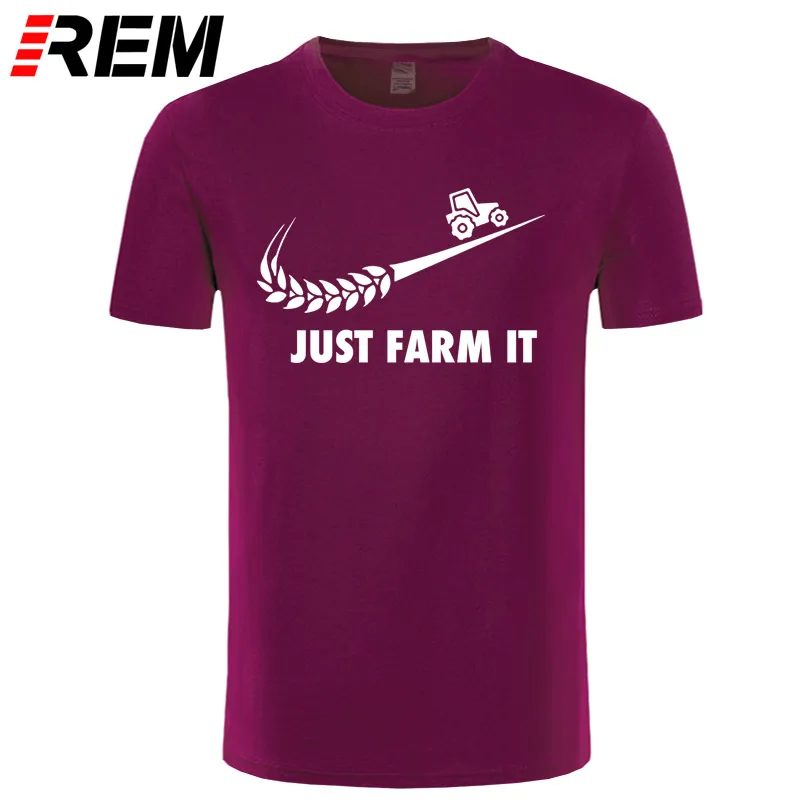 Модная футболка Just Farm It, мужские хлопковые фермерские футболки с круглым вырезом и короткими рукавами, Мужская футболка для сельского хозяйства, топы