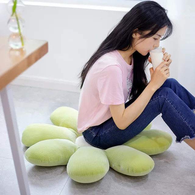50-80cm Colorful Daisy Flower Plush Pillow Toy Soft Cartoon Plant Stuffed Doll Chair Cushion Sofa Kids Lovers Birthday Gifts 5