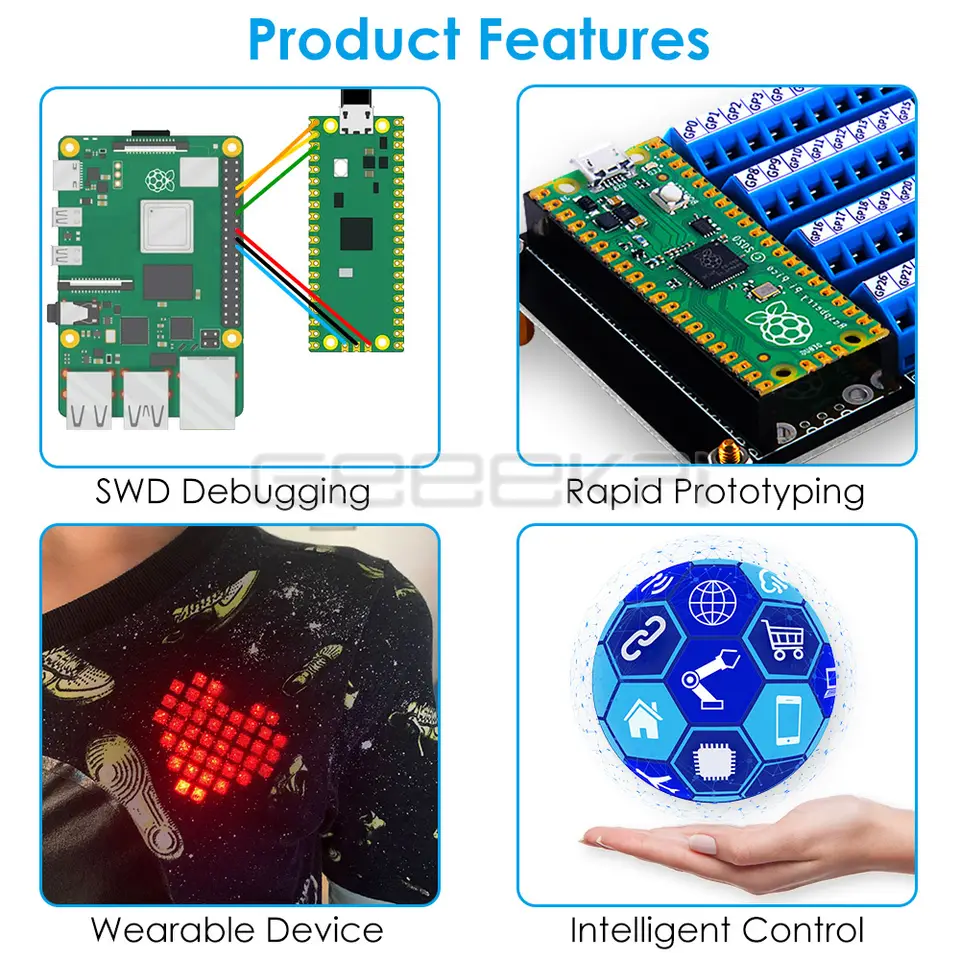Raspberry Pi Pico/Pico W GPIO Screw Terminal Hat Pico Expansion Board 40pin for Programming Connection image 6