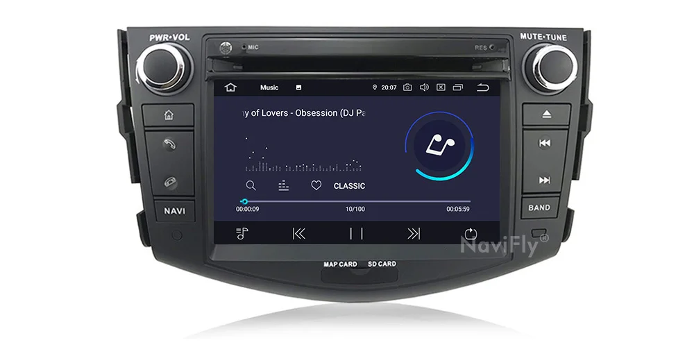 NaviFly 4+ 64G 2din Android 9,0 Автомобильный gps навигатор для Toyota RAV4 Rav 4 2007 2008 2009 2010 2011 dvd-плеер Мультимедиа gps wifi