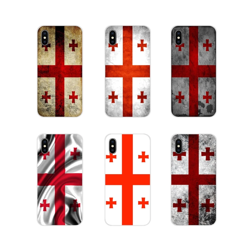Для Huawei Honor 4C 5C 6X 7 7A 7C 8 9 10 8C 8S 8X 9X 10I 20 Lite рro GE Грузии гранж баннер флаг аксессуары