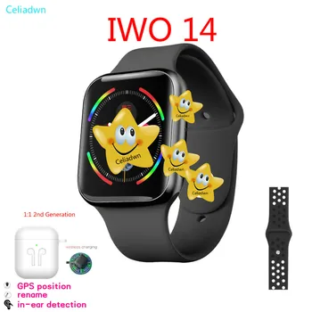 

2020 IWO 14 Smart Watch Series 5 Heart Rate Blood Pressure Bluetooth Call MP3 For iPhone Android pk Smartwatch iwo 8 9 11 12 13