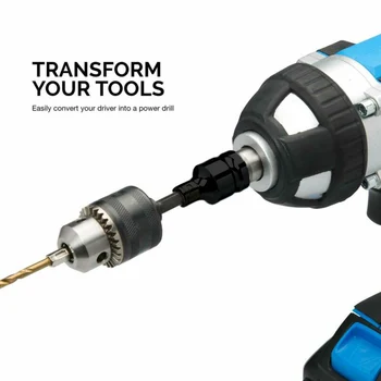 

3/8 Drill Chuck Adapter Impact Drivers Set Screwdriver Converter Props Supply