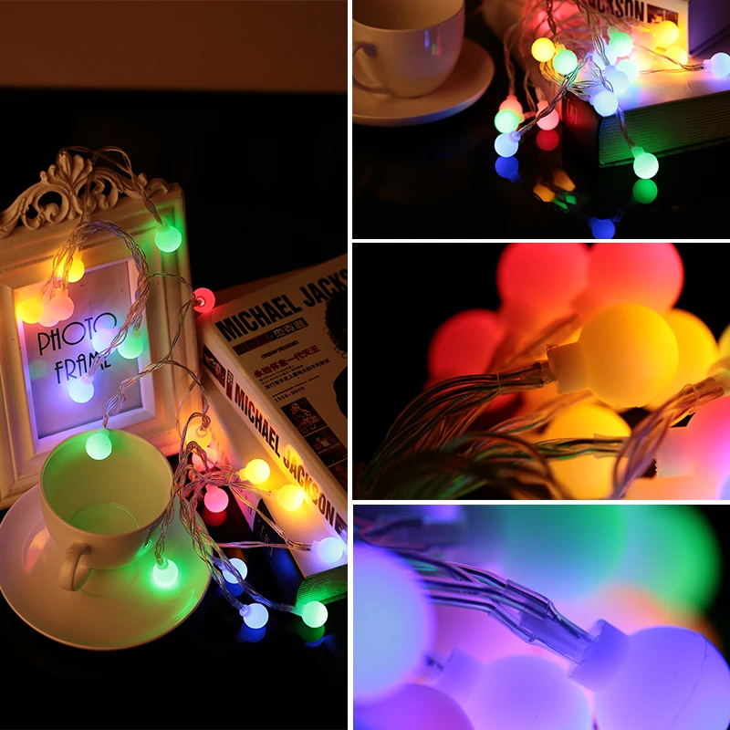 Fairy String USB Festival Romantic Fairy Light Fairy String Light 40LED Round Ball Yard Xmas Decor Garden Wedding