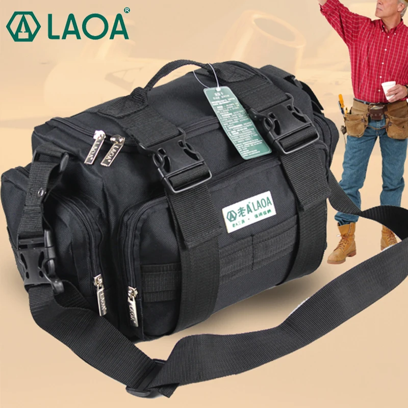LAOA многофункциональная сумка для инструментов, большая емкость, профессиональные инструменты для ремонта, сумка-мессенджер