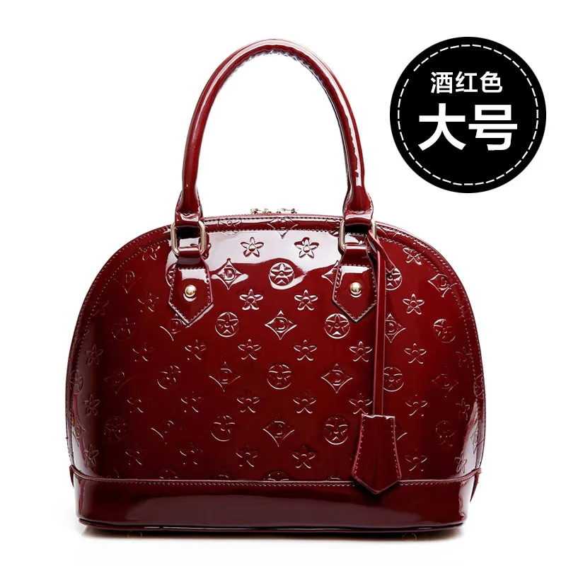 

Embossed Patent Leather Shell Bag Female 2020 New Winter Shoulder Bag European And American Messenger Bag