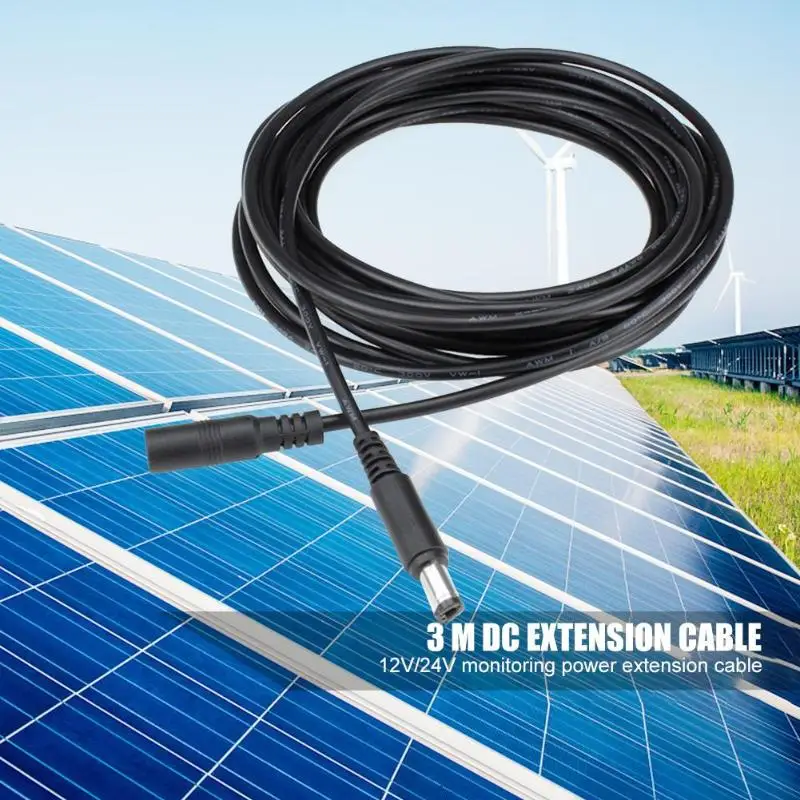 3 м 5,5x2,1 мм 12V 24V DC Мощность провод адаптер «Папа-мама» мониторинга Мощность удлинитель Кабель CCTV продлить шнуры