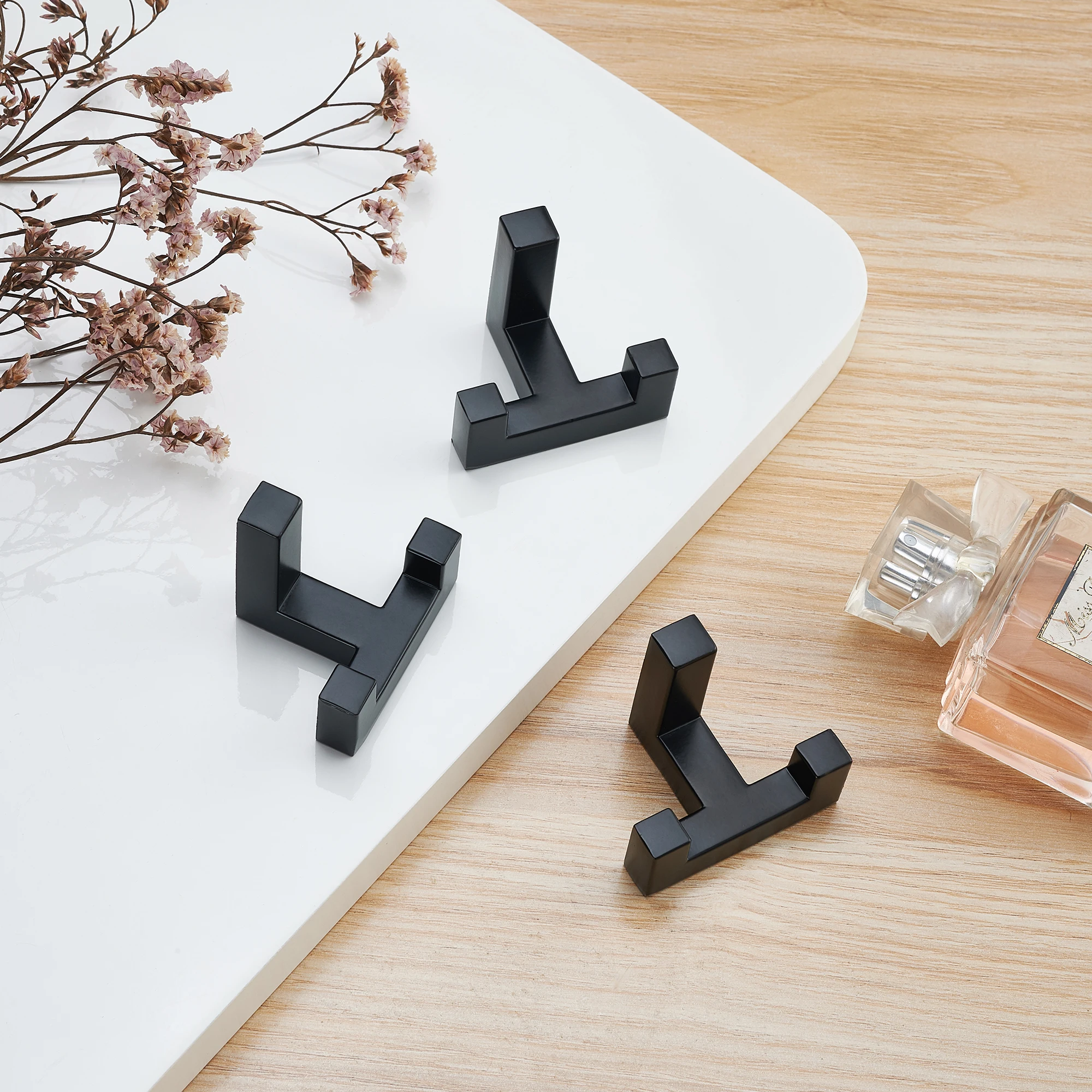 Black Clothes Hanger Hooks Home Storage Wall Hooks for Key Hat Bag Bathroom Towel Hook Kitchen Wall Storage multi purpose hooks wall organizer hook wall mount hooks kitchen hooks