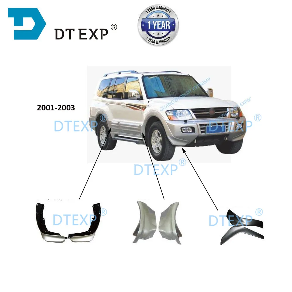 Set Front Fog Lights Lamps Cover FIT For Mitsubishi Pajero Montero V73 V75 V77