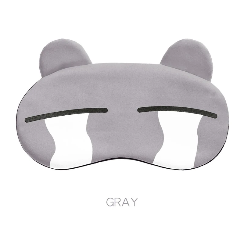 K4-gray Маска для сна, маска для глаз, хлопковая маска для сна, мультяшная маска для сна, маска для отдыха в путешествии, повязка для глаз, Детская повязка на глаза, повязка на глаза - Цвет: K4-gray