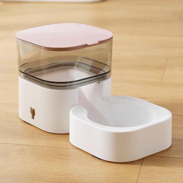 Pink Pet Feeder