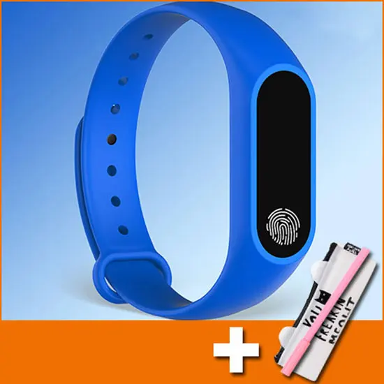 blue with gift Модные цифровые часы для детей, детские часы для девочек и мальчиков, наручные часы, электронный светодиодный наручные часы для студентов, детские часы с подарками - Цвет: blue with gift