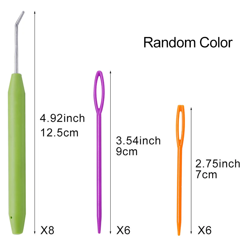 Knitting Needles Crochet Kit Crochet Hooks Knitting Supplies Crochet Needles Knitting Material Knitting Craft Supplies Knitting Loom 20PCS Loom Knit Hook Set Crochet Needle Hook Kit 8Pcs Green Knitting Loom With 12 Pcs Plastic Knitting Needles
