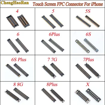 

ChengHaoRan 1pcs For iphone 4 5 5S 6 7 8 plus 6s X Touch Screen Digitizer FPC Connector On Motherboard