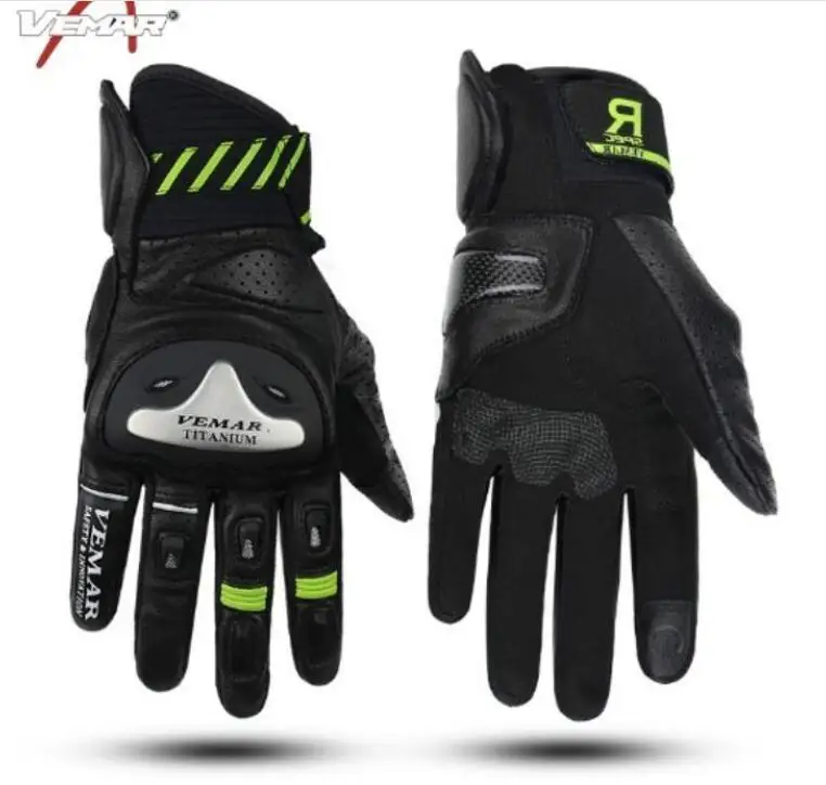 Vemar motorcycle leather gloves riding gloves locomotive four seasons warm windproof gloves