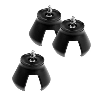 

3Pcs Golf Ball Retriever Pick Up Back Saver Claw for Attach to Your Putter Grip - Black