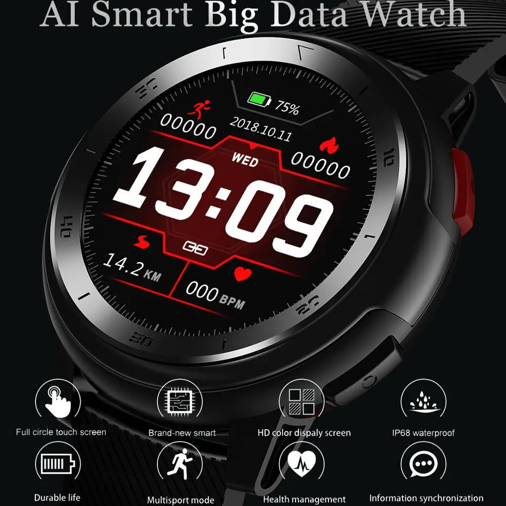 Men Smart Watch Wristband ECG Heart Rate Monitor Blood Oxygen Blood Pressure Measure IP68 Waterproof Sports Fitness Watches DT68 Men Smart Watch Wristband ECG Heart Rate Monitor Blood Oxygen Blood Pressure Measure IP68 Waterproof Sports Fitness Watches DT68