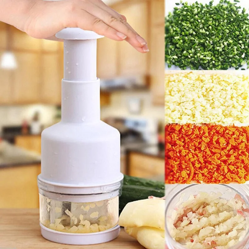 

Multi-function Press Vegetable Cutter Kitchen Stainless Steel Hand Press Garlic And Ginger Shredder Onion Chopped Garlic War