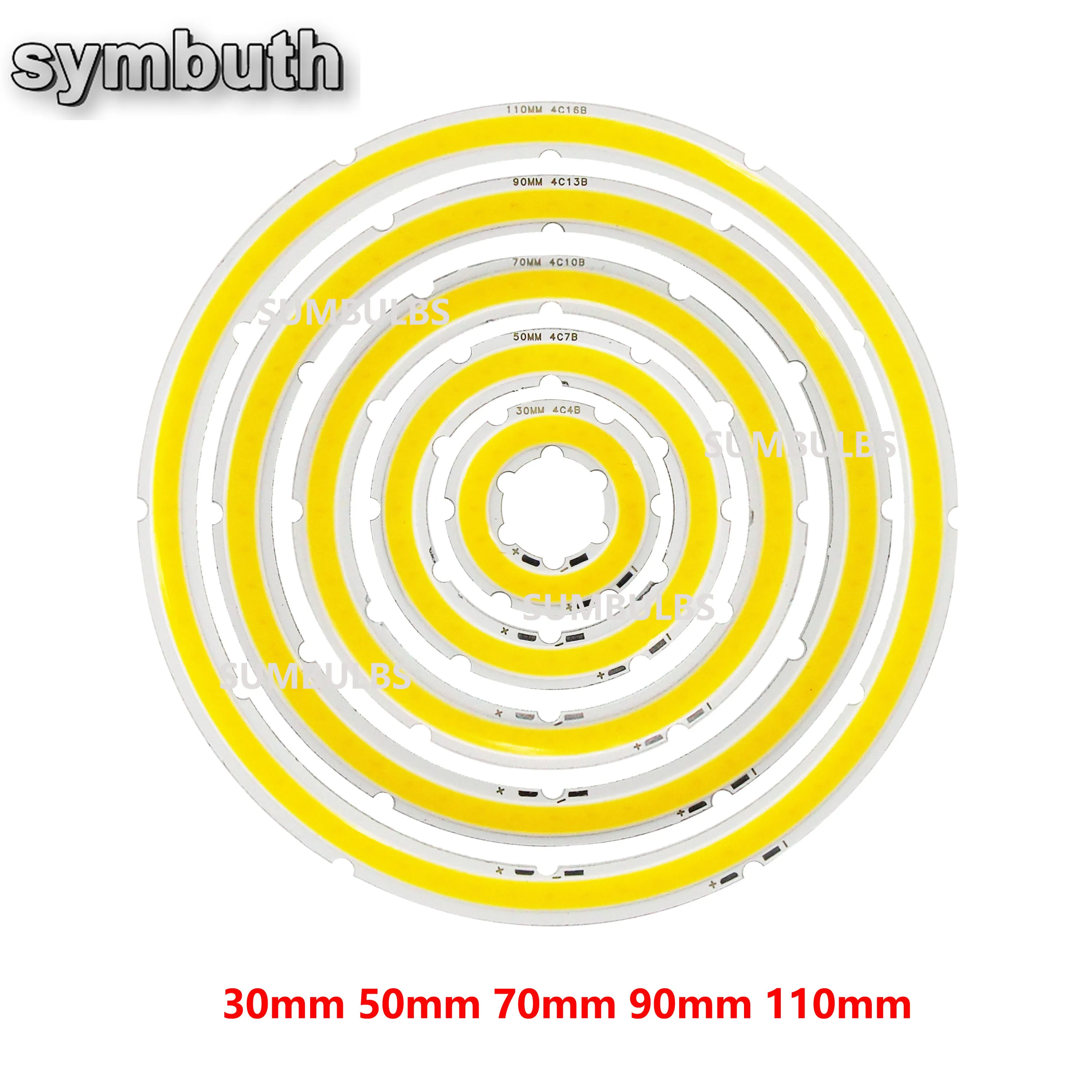 รูปสินค้า วงแหวน LED แสงสีขาวอบอุ่น DIY 12V DC สำหรับตกแต่งบ้าน