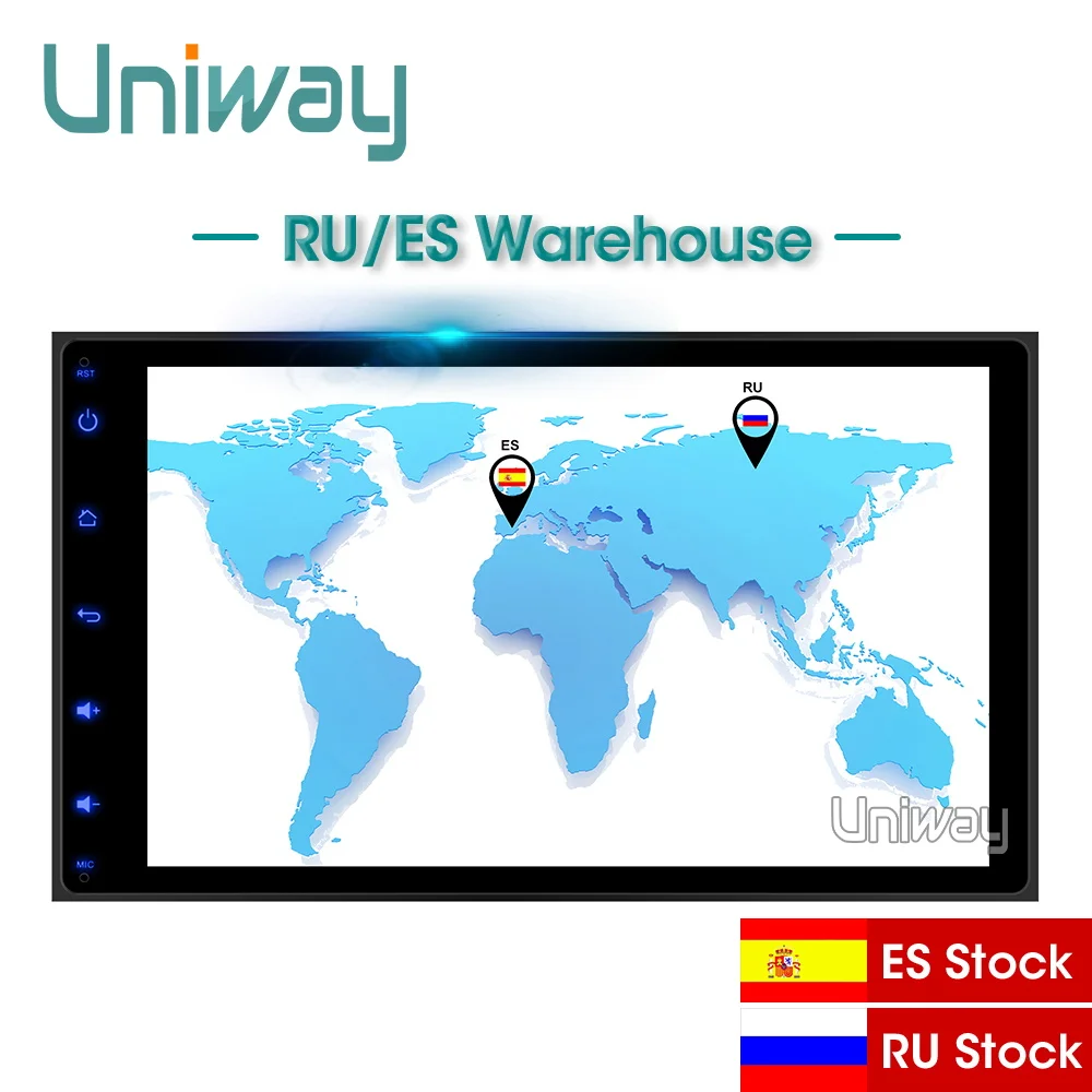 Top uniway  A17KLL9071  android 9.0 car dvd navigation for toyota corolla/auris  2016 2017 car radio stereo head unit navigation 0