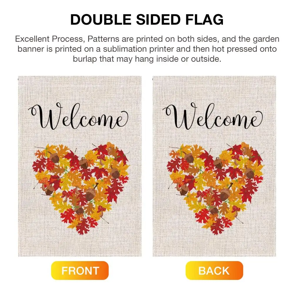 1 шт. Садовый флаг Осенняя Тыква кленовый лист серия узор двухсторонняя печать