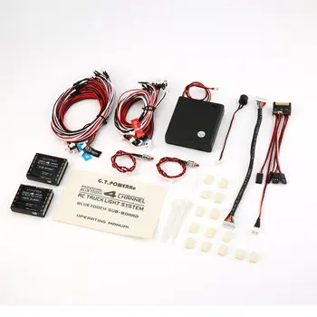 

GT Power Professional 14 Kinds of Flashing Modes with Bluetooth Main Board 4 Channel RC Truck Light System Car Model Toy Parts