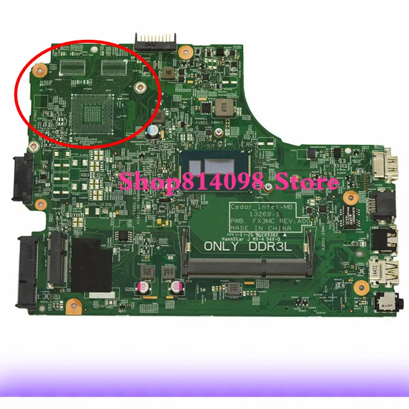 KEFU CN-0HRG70 HRG70 подходит для Dell Inspiron 15 3442 3443 3542 3543 5748 5749 Материнская плата ноутбука 13269-1 FX3MC 2957U материнская плата