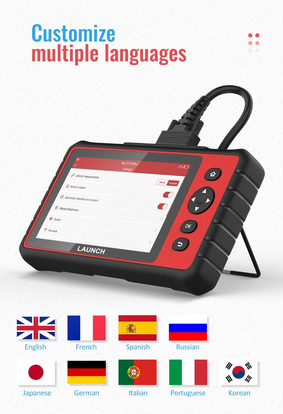 best car inspection equipment LAUNCH X431 CRP909C OBD2 Automotive Scanner Professional Airbag TPMS IMMO 26 Reset Code Reader OBD 2 Car Diagnostic Scanner Tool best car inspection equipment