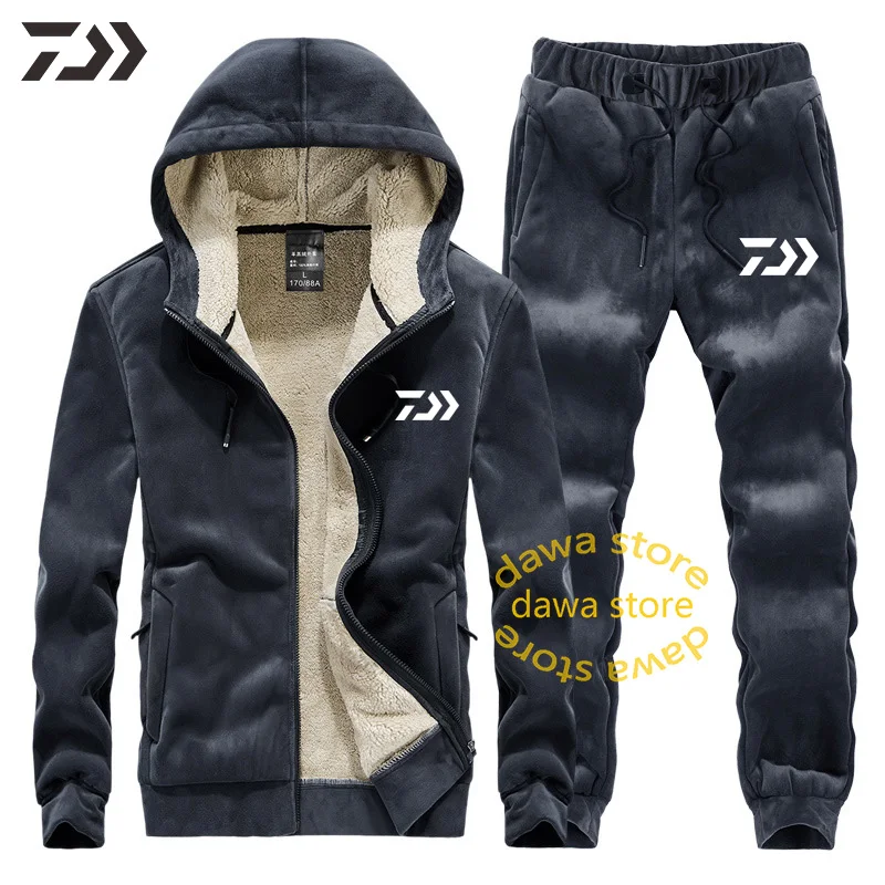 

Daiwa Jacket Thcik Thermal Unisex Long Sleeve Windproof Autumn Winter Hiking Camping Fishing Clothes Men Breathable Jerseys