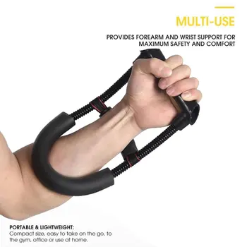 

Handgrip Durable Black Metal Wrist Wrestling Muscle Bodybuilding Arm Strength Outdoors Gym Motion Man Stretcher