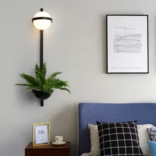 Artpad, скандинавский светодиодный настенный светильник для гостиной, Современная прикроватная тумбочка для спальни, украшение для дома, светильники, стеклянная лампа в форме растений