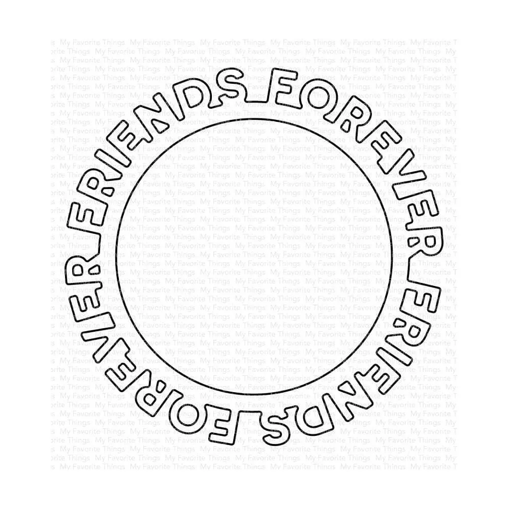 Friends Forever Circle Frame Cutting Dies Scrapbooking for 2021 New Paper Making Embossing Frames Card Craft No Stamps | Дом и сад