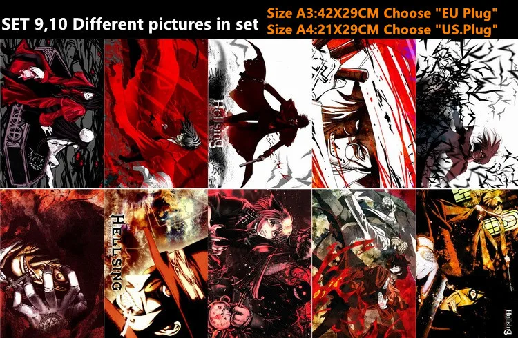 Big Poster do Anime Hellsing - Tamanho 90x60 cm - LO003