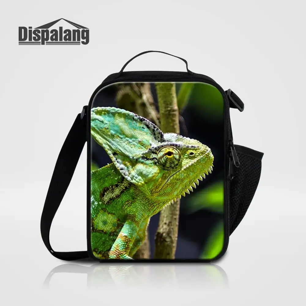 Lunch Bag08 Для мужчин сумка на плечо; для ланча сумка ящерица животных Bolsa Termica для школьников, Еда Коробки для обедов сумка для маленького мальчика холст высокое качество сумка-холодильник - Цвет: Lunch Bag08
