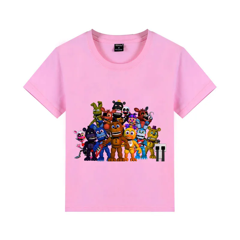 Новое поступление; детские черные футболки из хлопка с аниме для мальчиков и девочек 4, 6, 8, 10, 12 лет - Цвет: 8