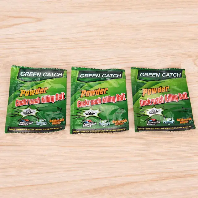 10 Csomagok Zöld Levélpor Csótány Megöli A Csali Rovarirtó Rovarriító Orosz Csótányok Gyilkos Relevelő Csapda Kártevőirtó Kontroll - Image 3