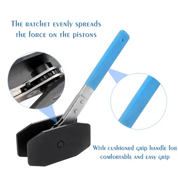 

Ratchet Brake Piston Caliper Spreader Tool - Easy To Use Twin Quad Pistons Install Wrench Spreader Tools Hand Tool Accessories