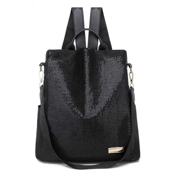 

New Fashion Casual Oxford Women Anti-theft Backpack Black Backpacks Female Larger Capacity Travel Shoulder Bag Bolsas