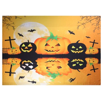 

1Pc Creative Halloween Decorations Tablecloth Pumpkin Tablecloths Party Table Covers Party Tablecloths for Home Party Decor