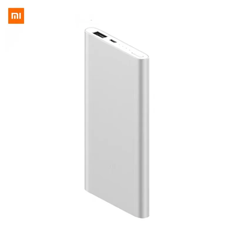 Оригинальный внешний аккумулятор Xiaomi 5000 мАч металлический корпус Ультратонкий
