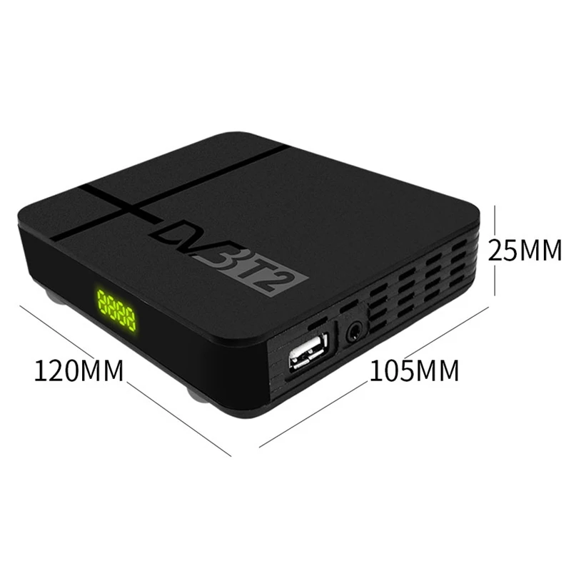 Fully HD 1080P Digital DVB-T2 K2 MAX Terrestrial TV Tuner H.265/HEVC Built-In RJ45 LAN Support AC3 IPTV DVB T2 Set Top Box EU Pl