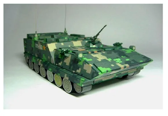 Китай 85 Тип бронированный командный автомобиль 3d бумажная модель трехмерные ручные рисунки военная колесница головоломка работа 1:48 игрушки