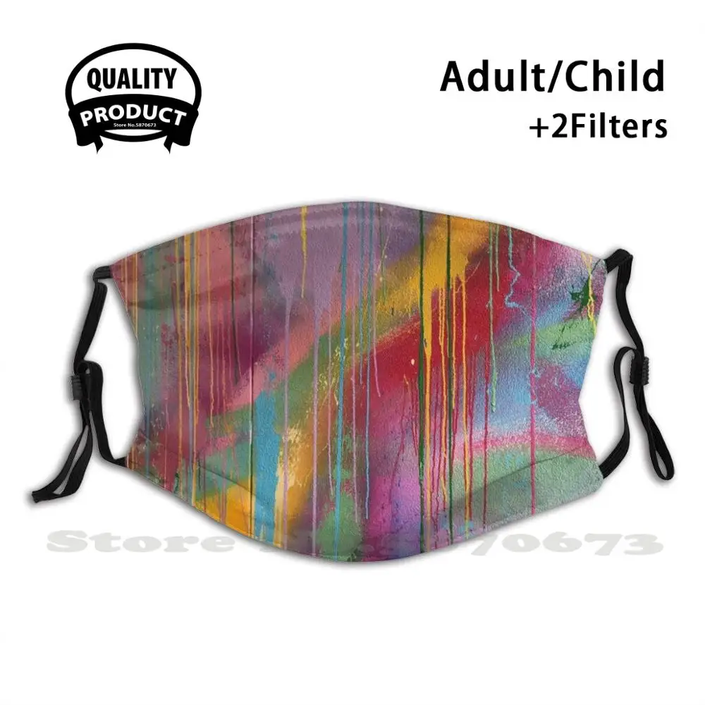 Abstract Art Urban Graffiti Reusable Mouth Mask Washable Filter Anti Dust Face Masks Street Banksy | Аксессуары для одежды